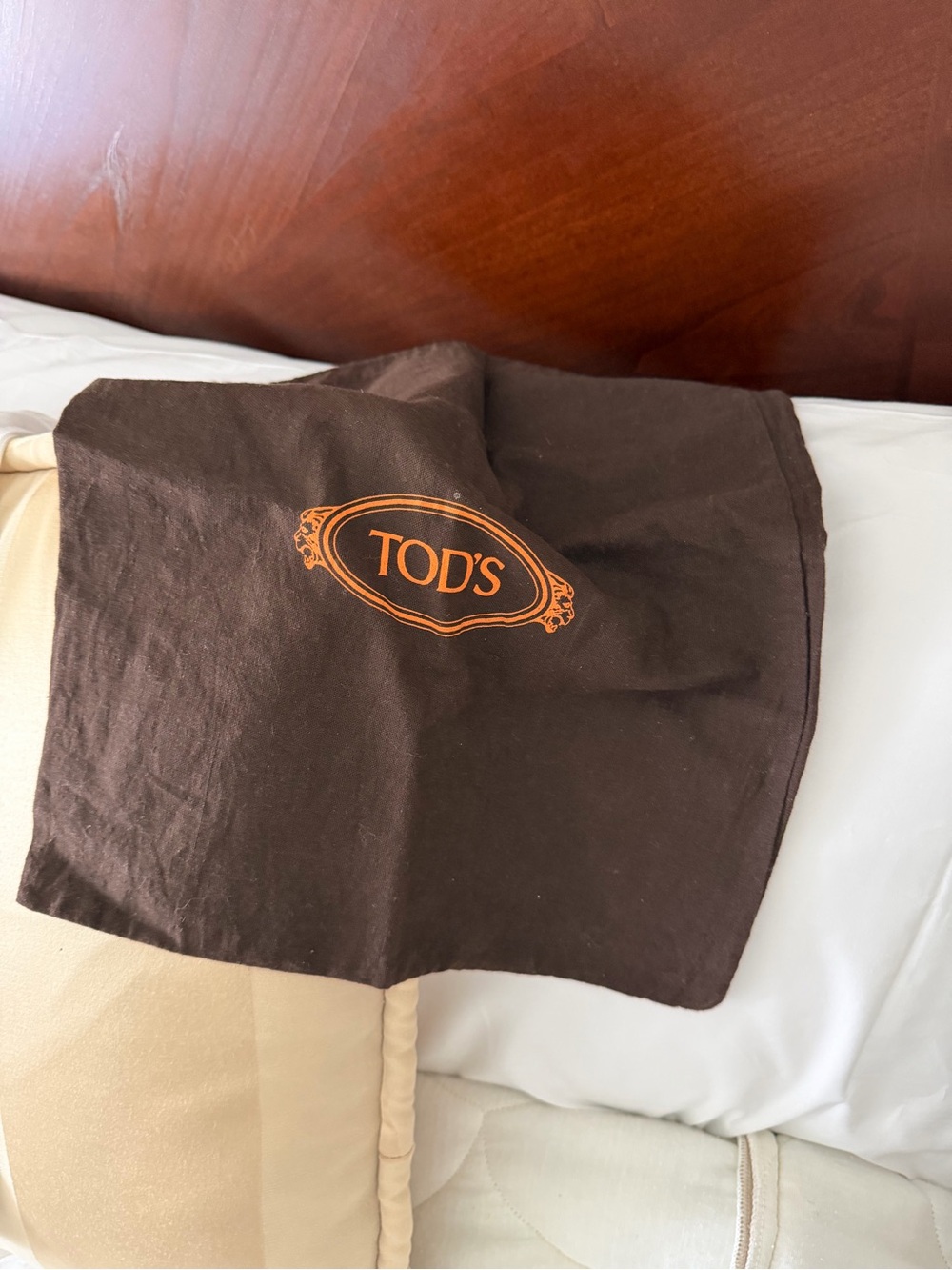 🗽TOD'S Brown Logo Dust Bag - Picture 1 of 1